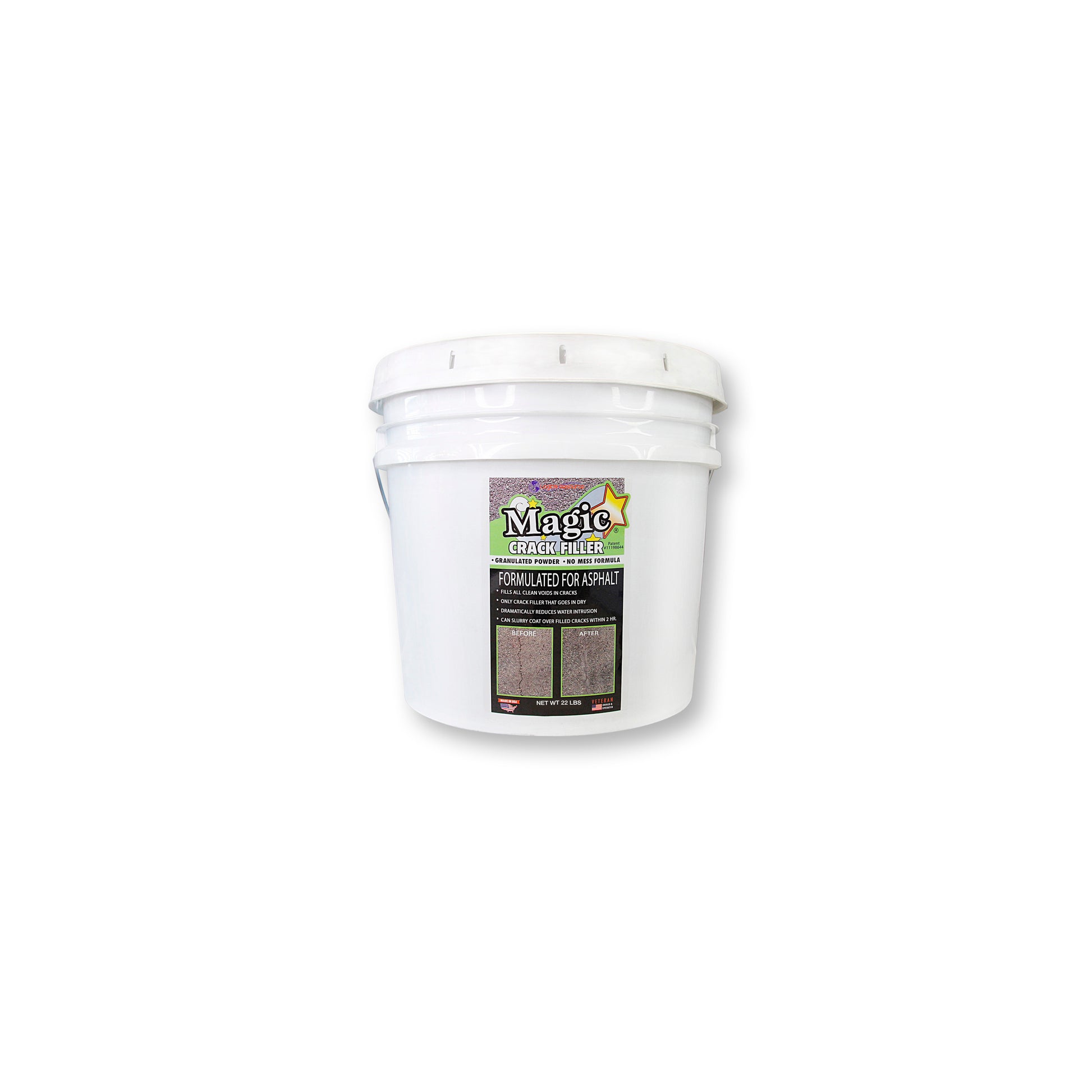 Magic Crack Filler Asphalt (Black) 22 lb. Bucket