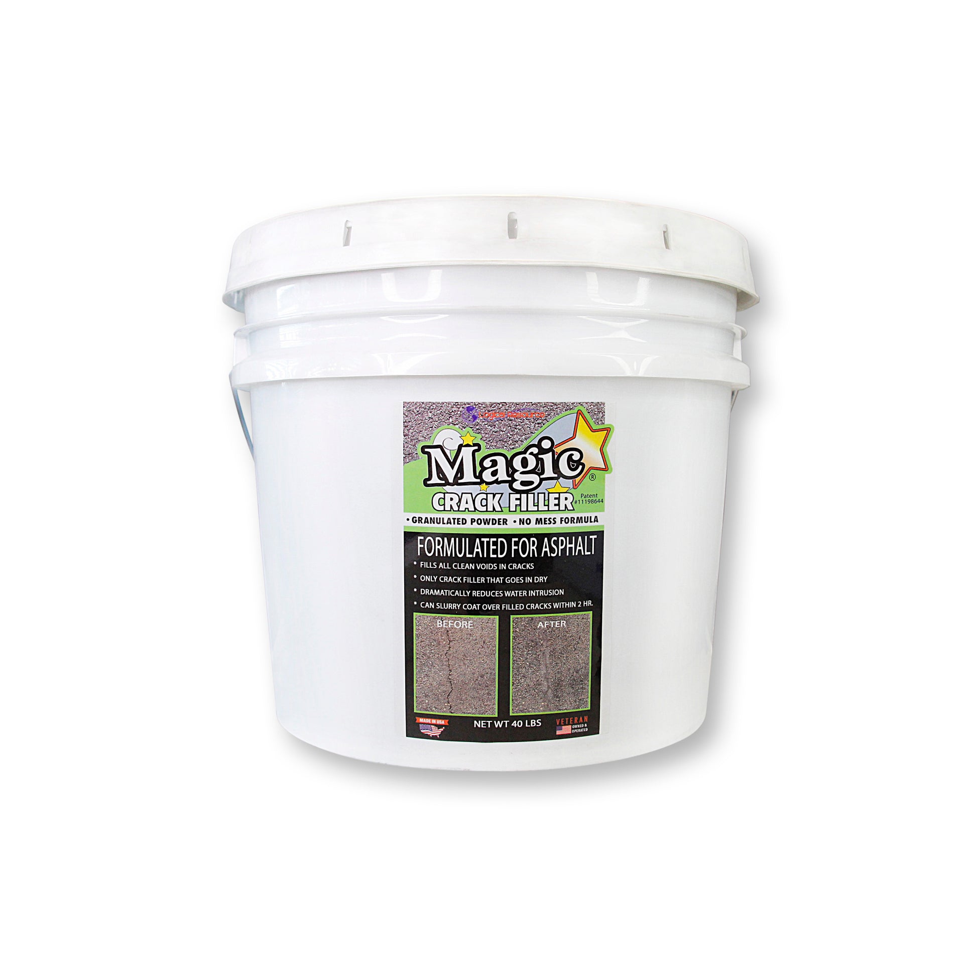 Magic Crack Filler Asphalt 40 lb. Bucket
