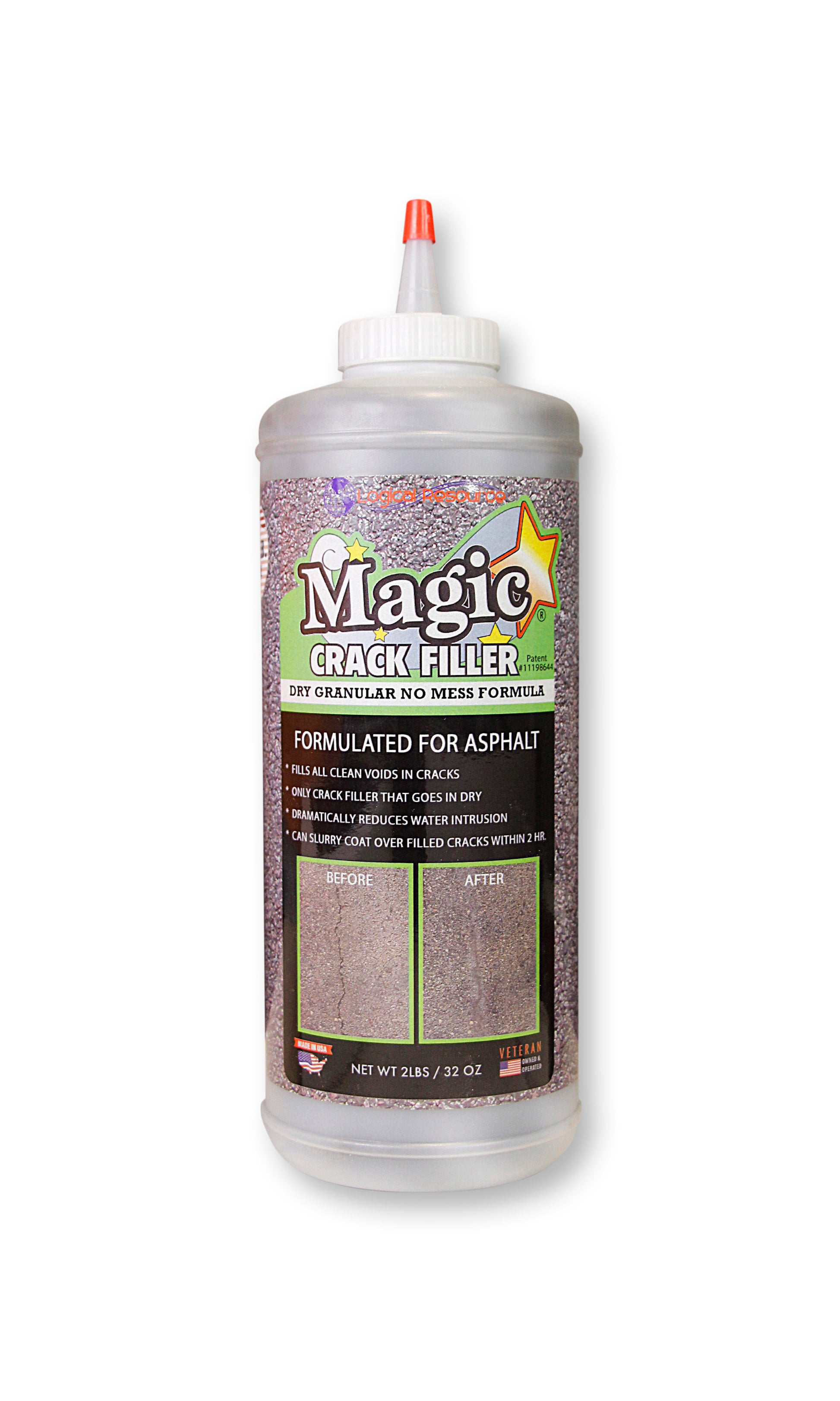 Magic Crack Filler Asphalt 2.5lb./40 oz. Bottle